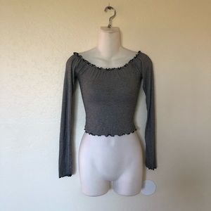 Stripped Off-the-Shoulder Top